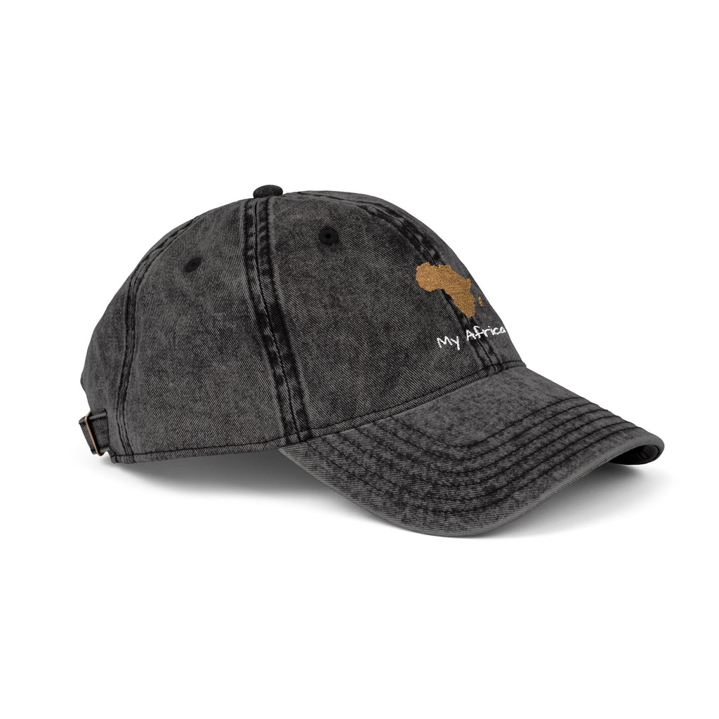 Africa FEELINGS | Personalized Vintage African Map Embroidered Cap | amari