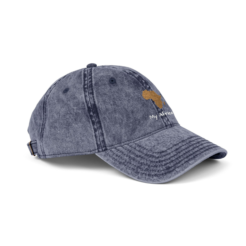 Africa FEELINGS | Personalized Vintage African Map Embroidered Cap | amari