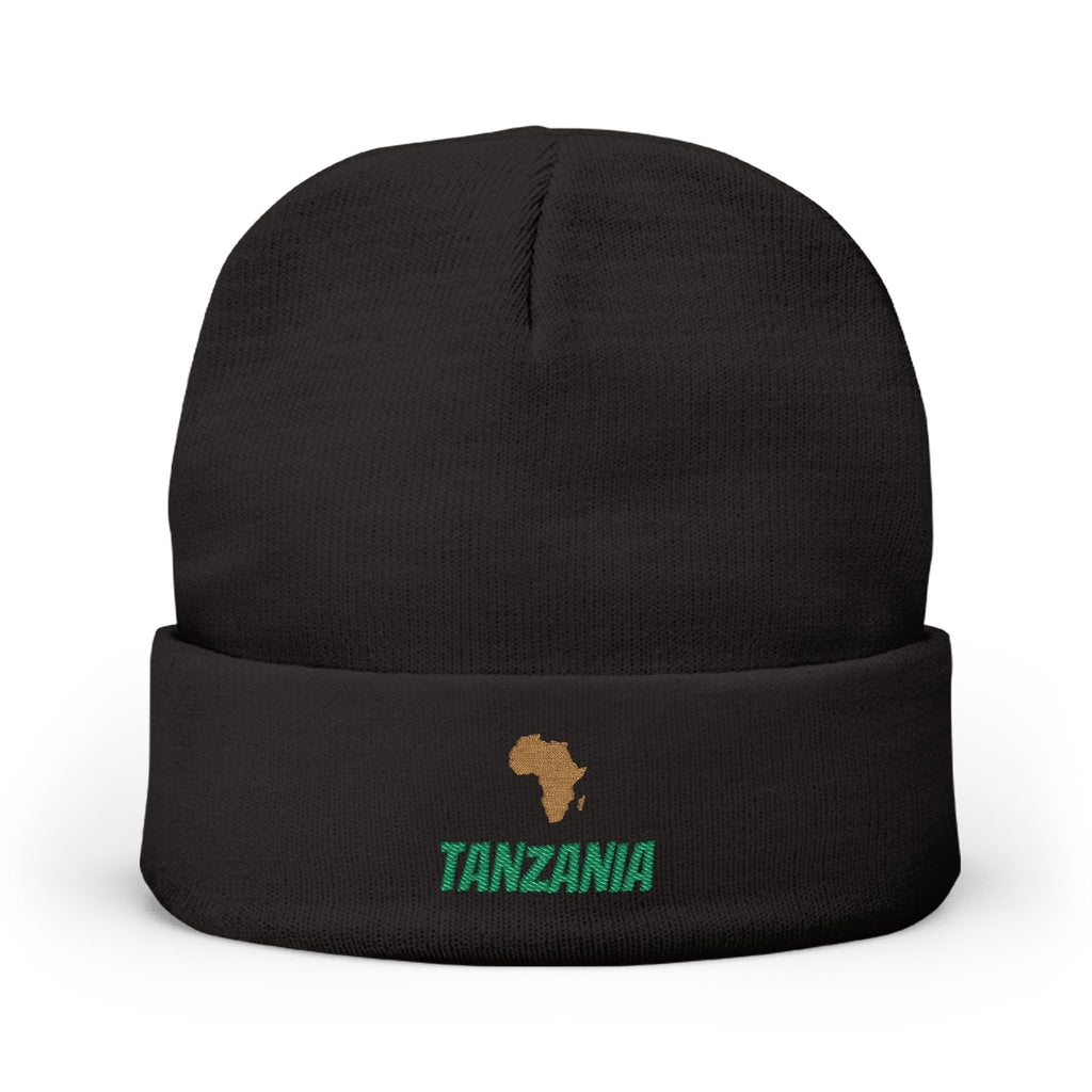 Africa on Your Mind? Personalized Embroidered Knit Beanie | amari