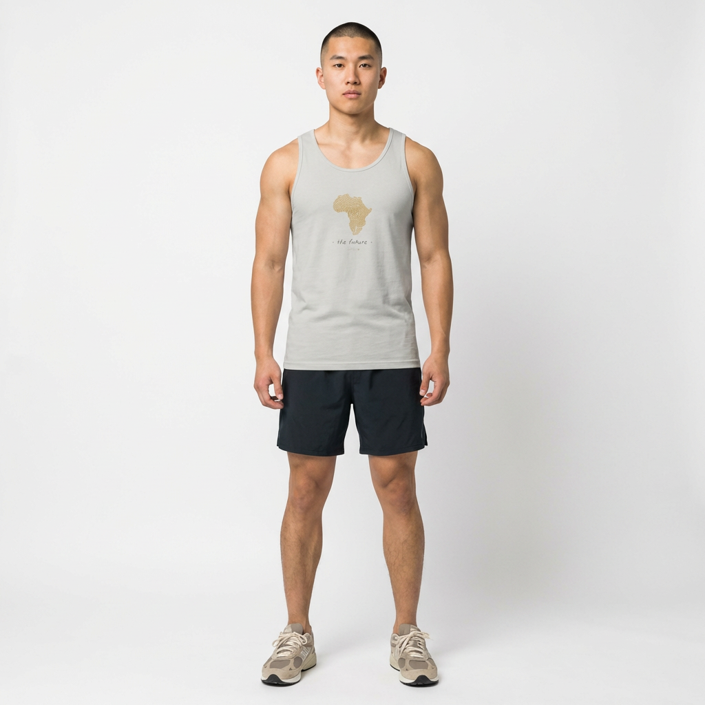 YOUR Africa | Personalized African Fingerprint Map Tank Top | Casual Unisex Streetwear | amari