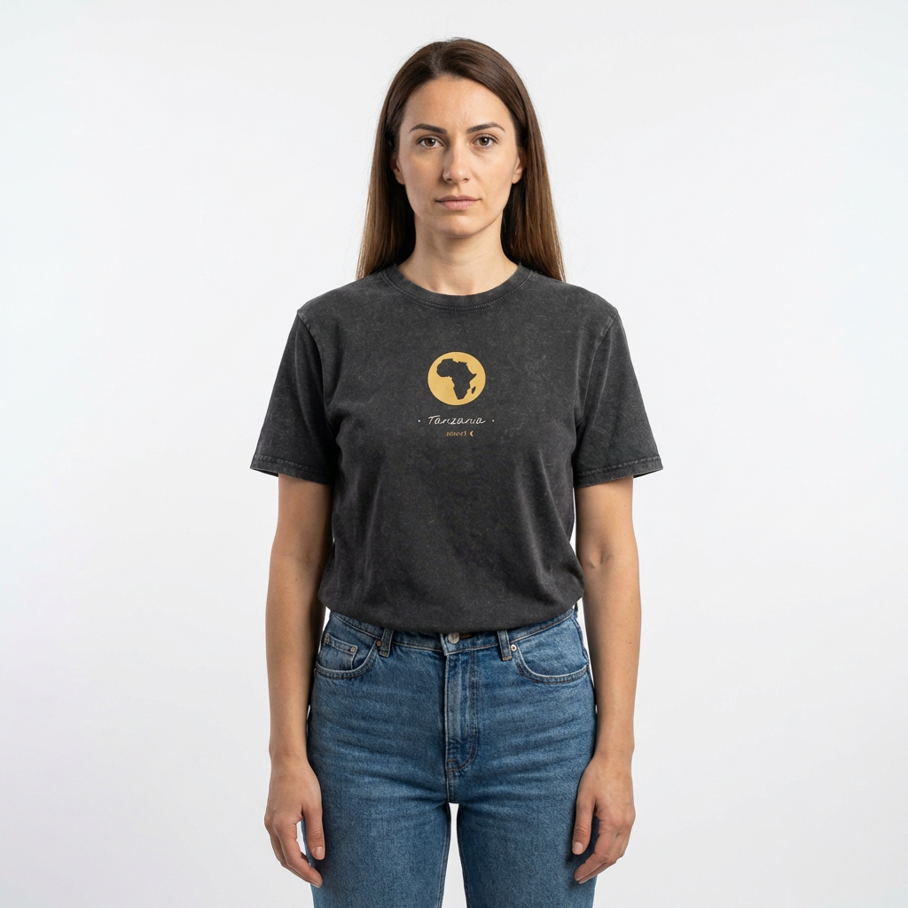 FAV Continent | Personalized African Map T-Shirt | Acid-washed Streetwear | amari
