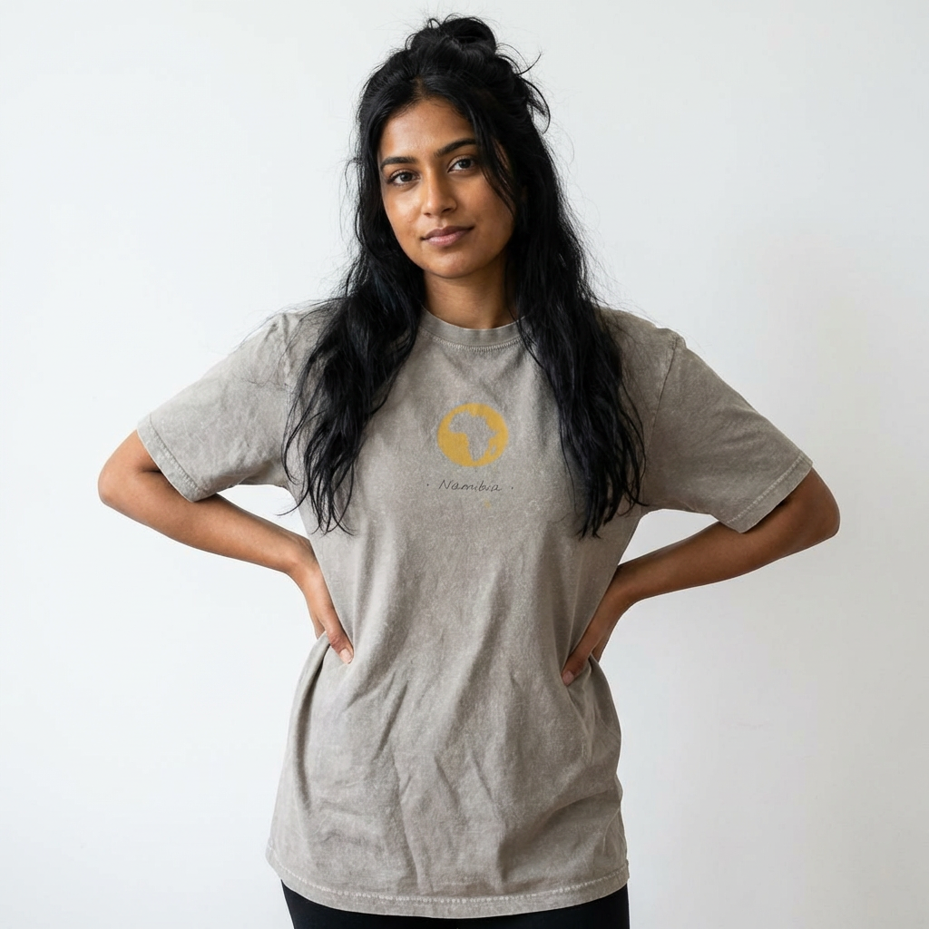 FAV Continent | Personalized African Map T-Shirt | Acid-washed Streetwear | amari