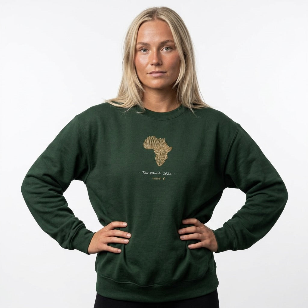 YOUR Africa | Personalized African Fingerprint Map Sweatshirt | Unisex Streetwear | amari