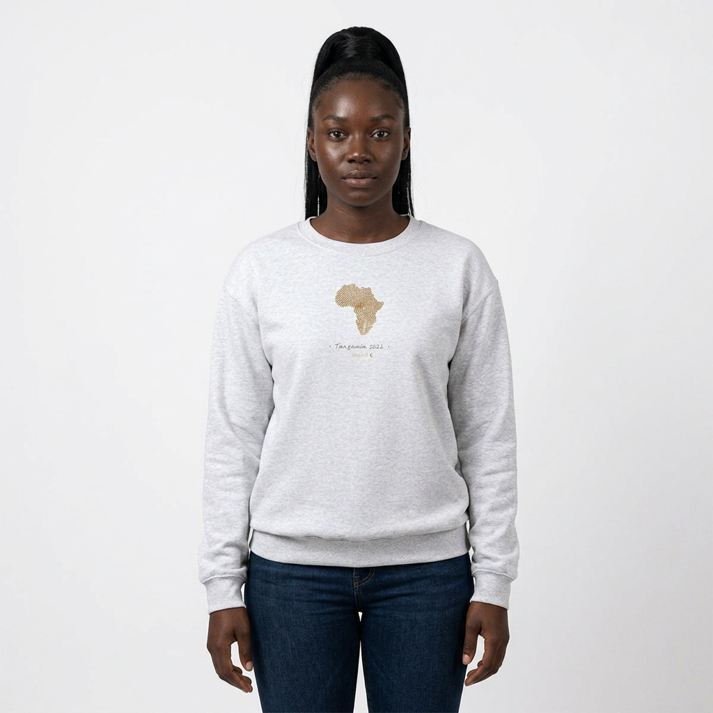 YOUR Africa | Personalized African Fingerprint Map Sweatshirt | Unisex Streetwear | amari