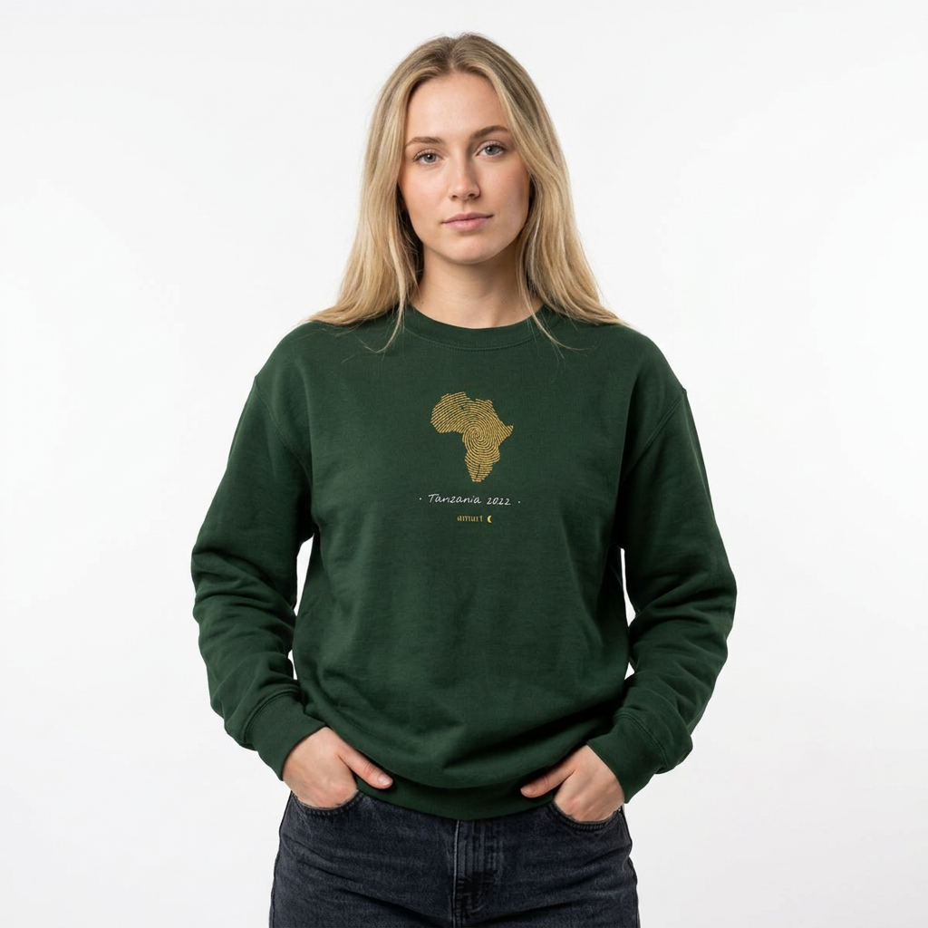YOUR Africa | Personalized African Fingerprint Map Sweatshirt | Unisex Streetwear | amari