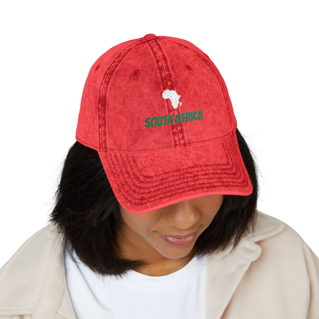 FAV African Country? Personalized Vintage African Map Embroidered Cap | amari