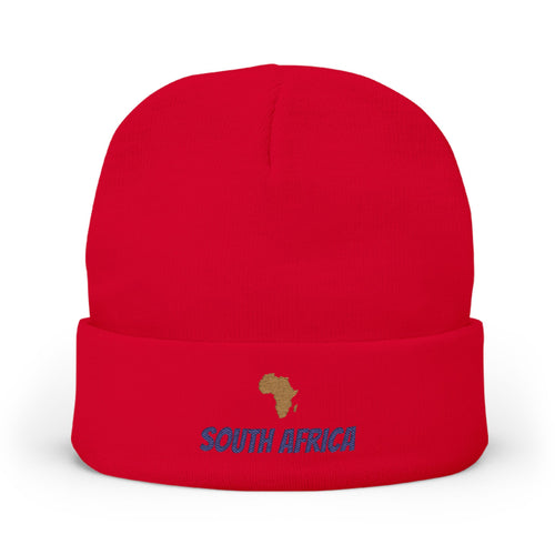 Africa on Your Mind? Personalized Embroidered Knit Beanie | amari
