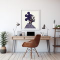 African Woman Profile Portrait | Premium Digital Art Print | amari